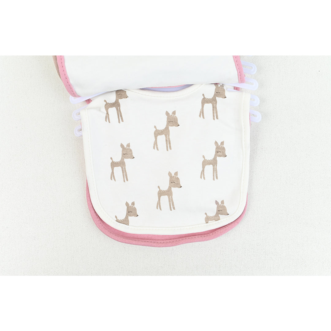 Pretty Deer 5 Piece Bib Set