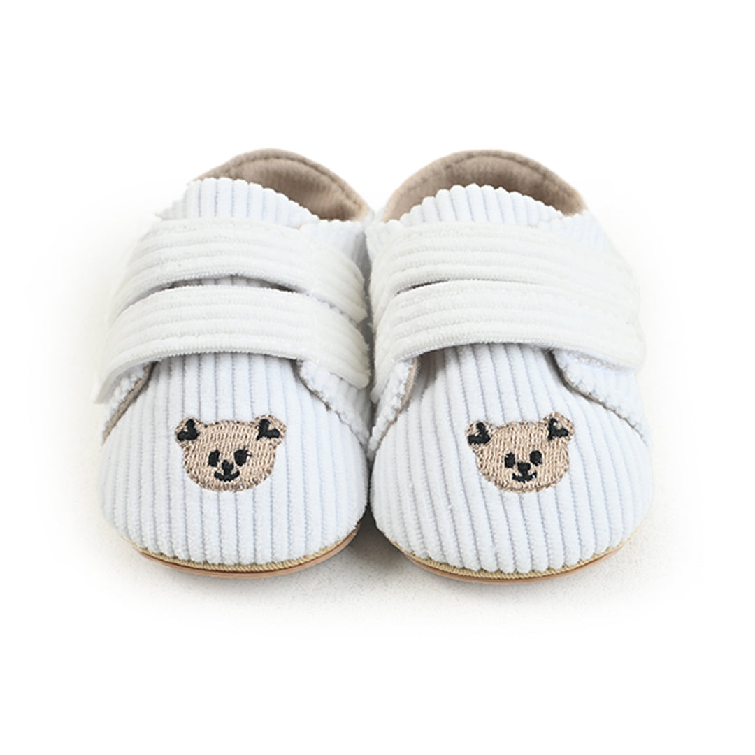 Corduroy Bear Strap Shoes