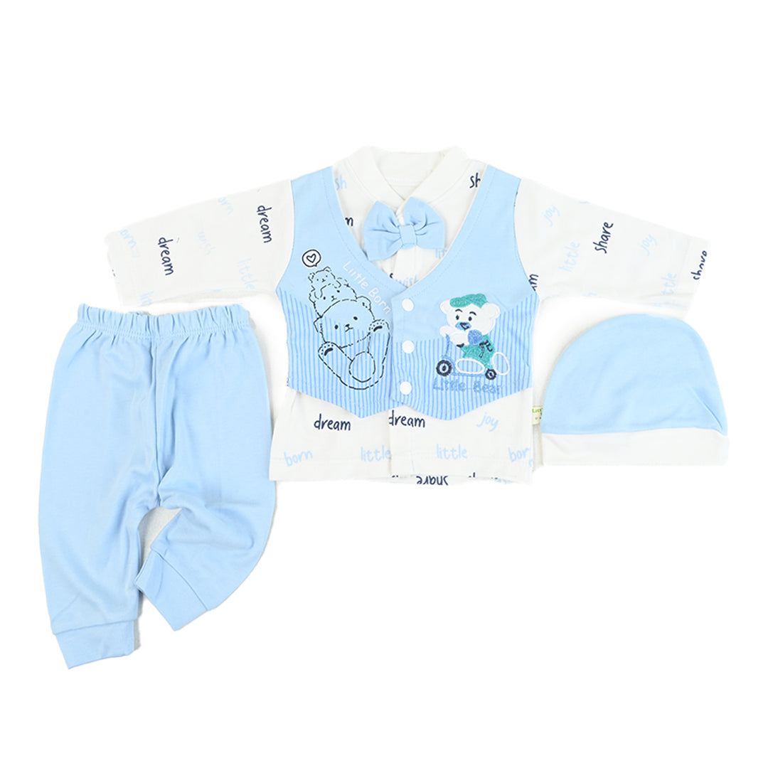 Dream Bear Newborn 3 Piece Shirt & Pajama Set (Economical)