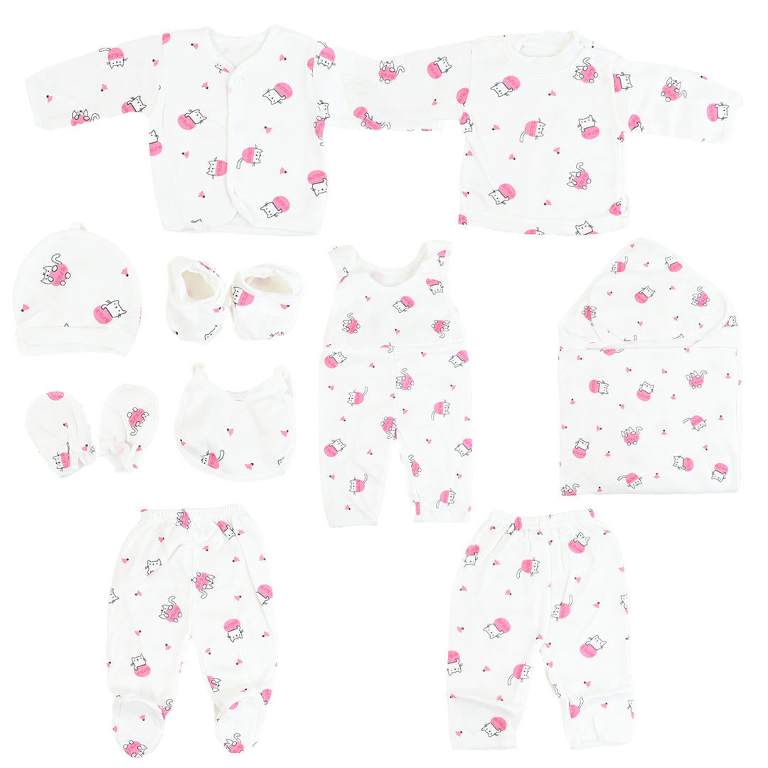 Pink Kitty 11 Piece Winter Starter Set