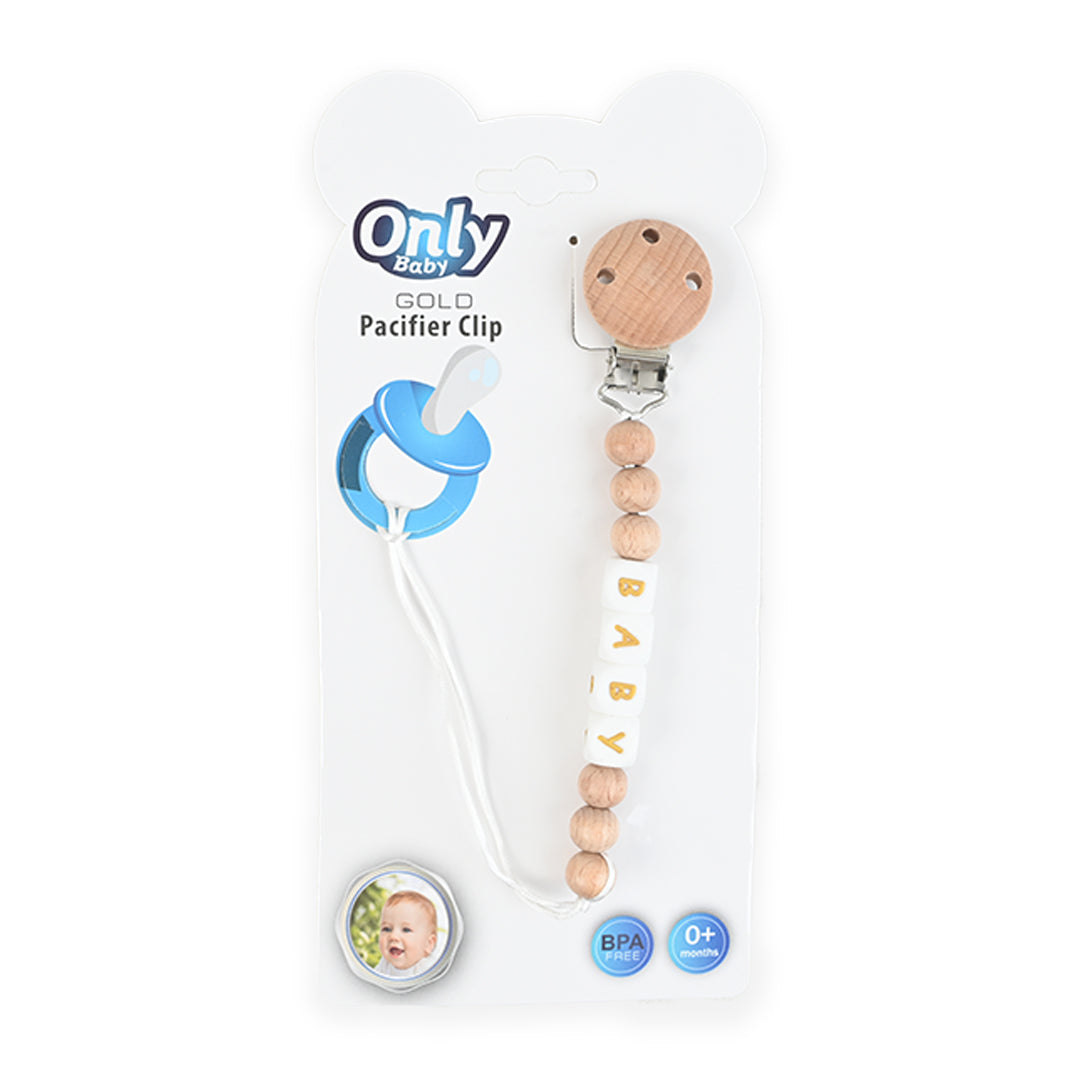 Premium Round Wooden Pacifier Chain