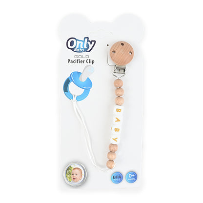 Premium Round Wooden Pacifier Chain