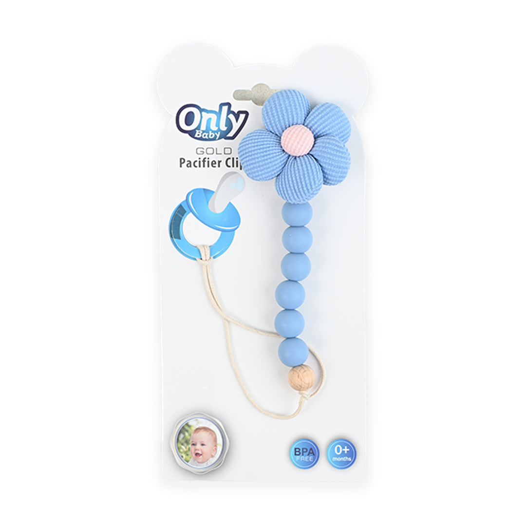 Flower Silicone/Wooden Pacifier Chain