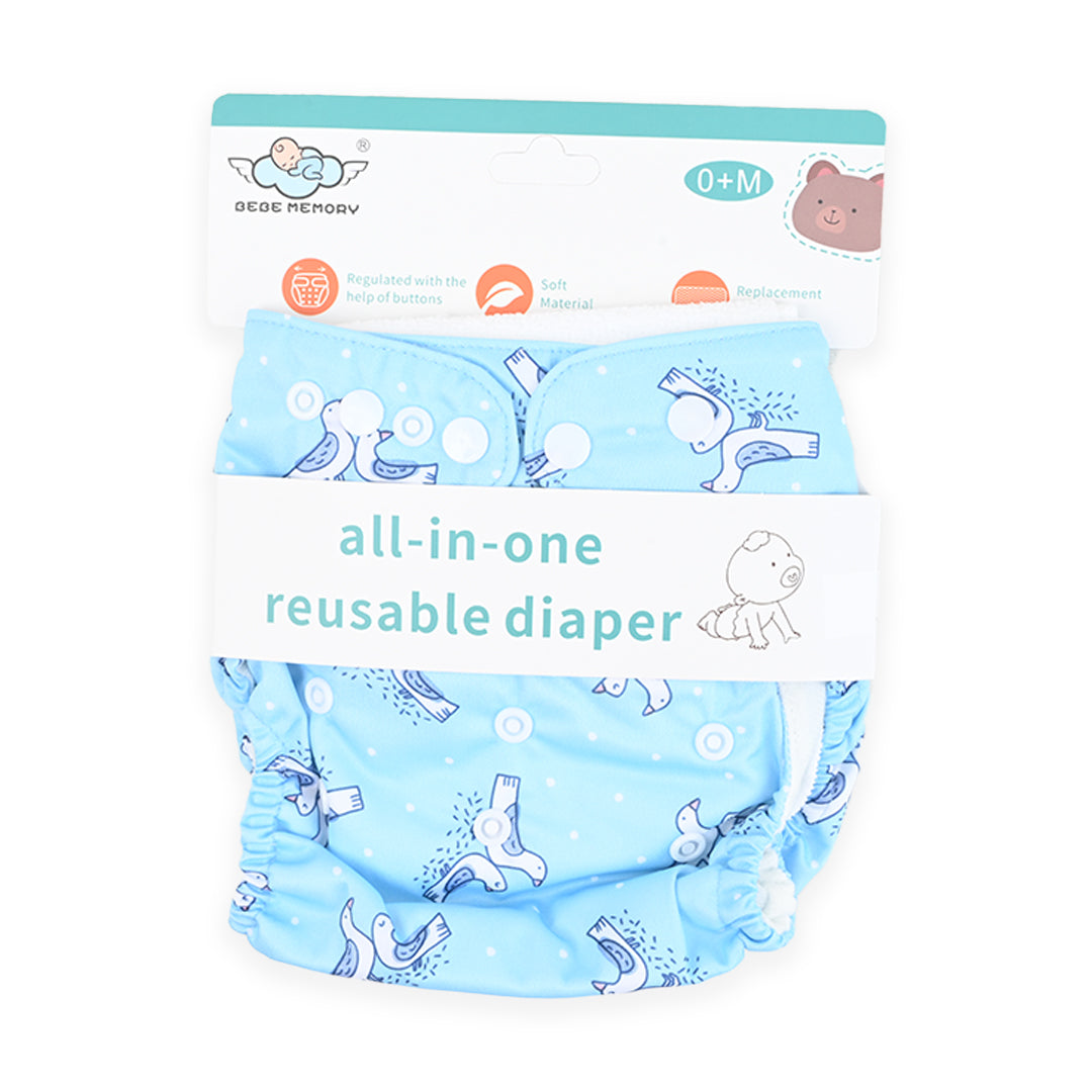 All In One Reuseable Diaper Printed (Premium)