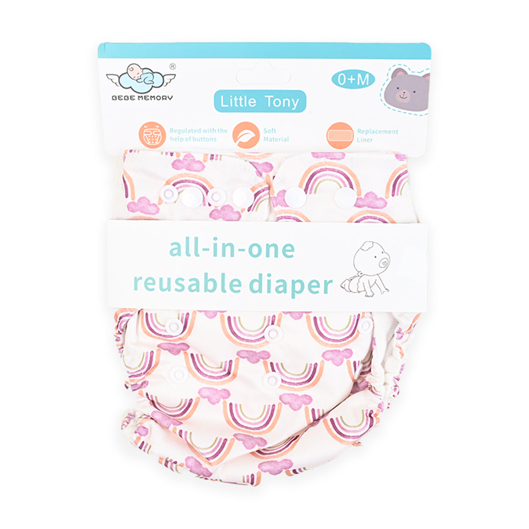 All In One Reuseable Diaper Printed (Premium)