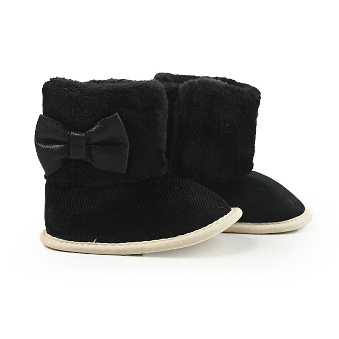 Bow Long Inner Fluff Shoes