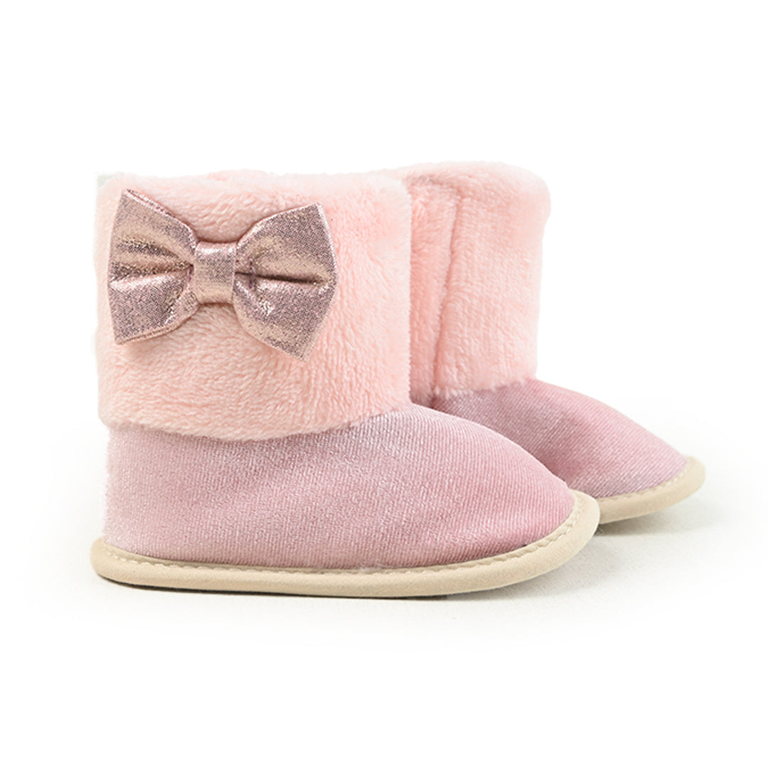 Bow Long Inner Fluff Shoes