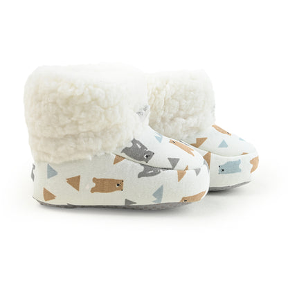 Printed Faux Warm Shoes