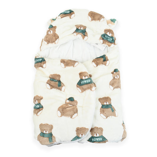 Bear Loved Quilted Swaddle And Sleep Bag