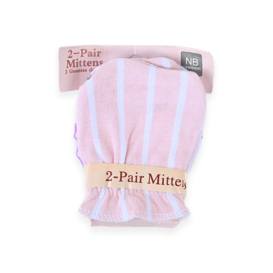 Newborn 100% Soft Cotton Mittens Pack of 2