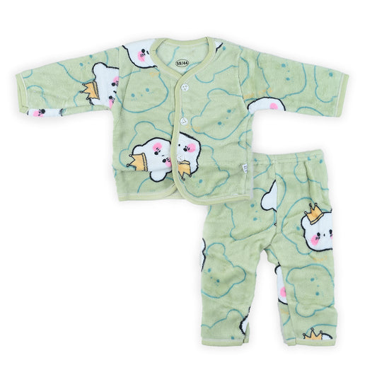 Bear King 2 Piece Fleece Shirt & Pajama Set