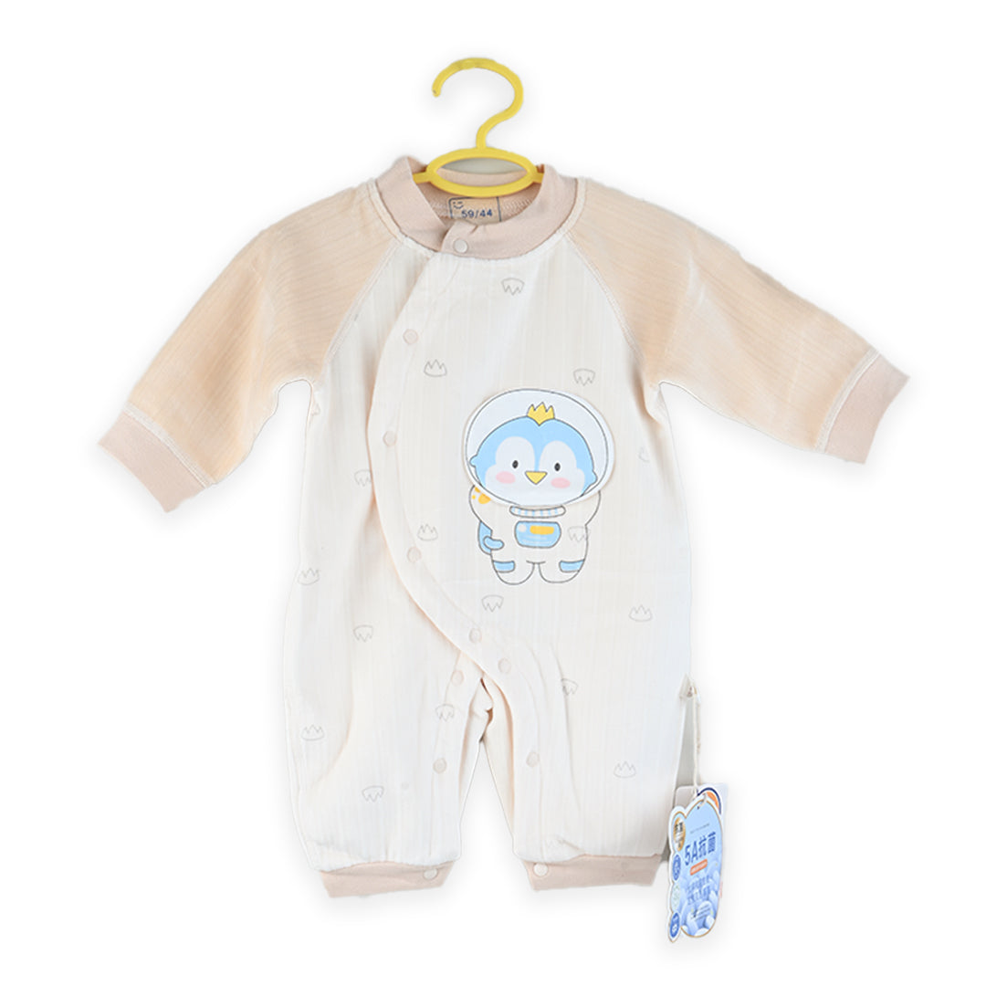 Crown Penguin Winter Fleece Baby Romper