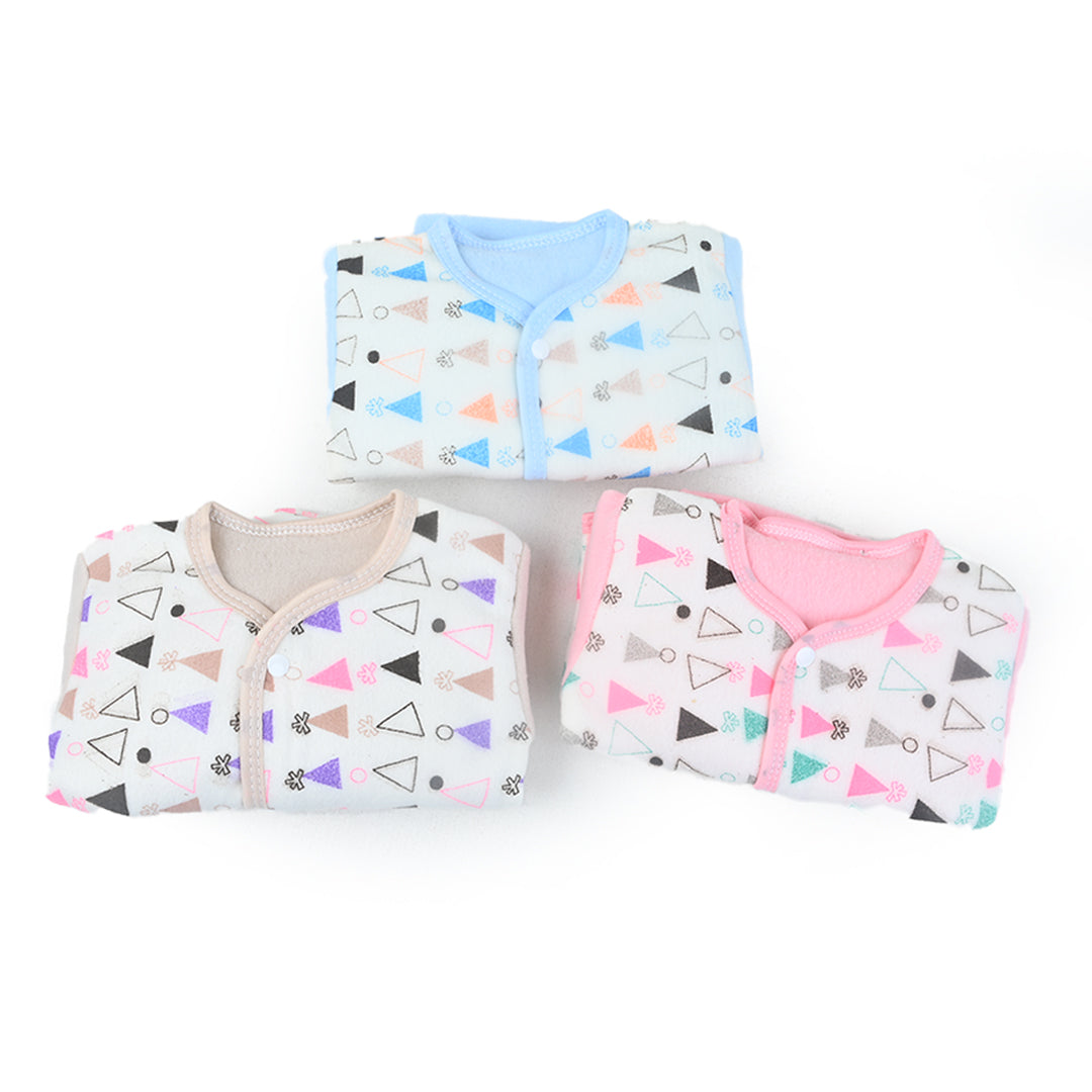 Polka 3 Piece Fleece Winter Sleep Suit Starter Set