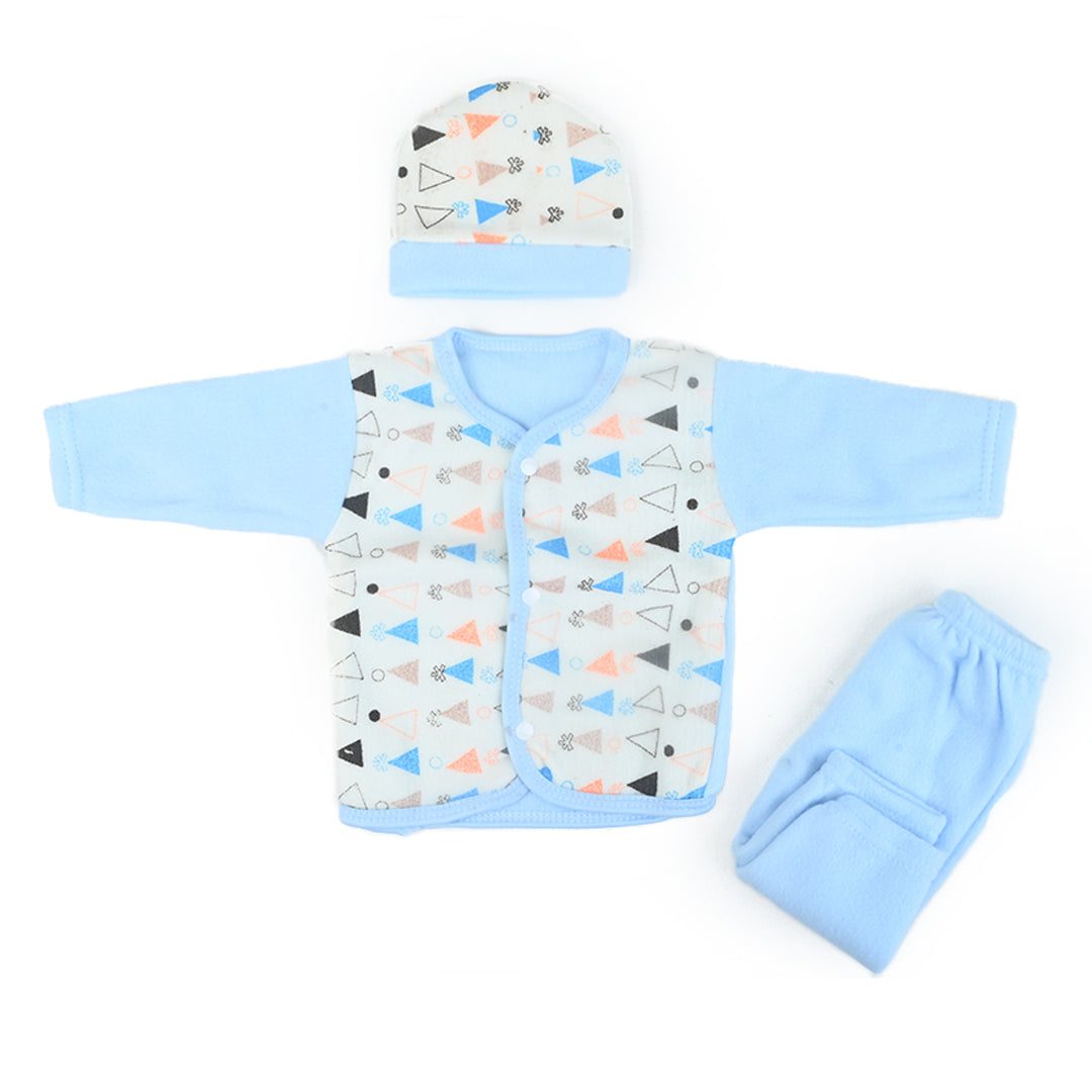 Polka 3 Piece Fleece Winter Sleep Suit Starter Set