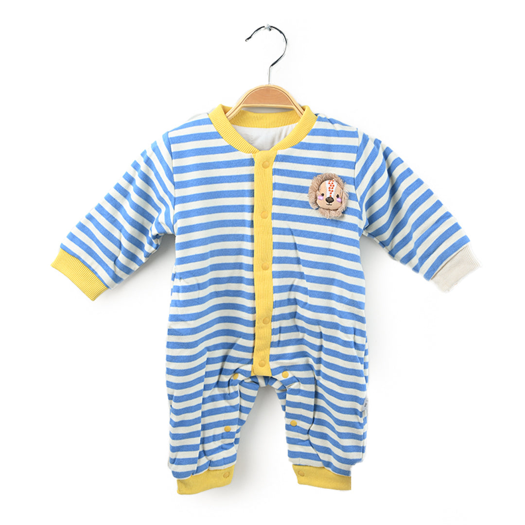 Lion Stripes Premium Quilted Romper