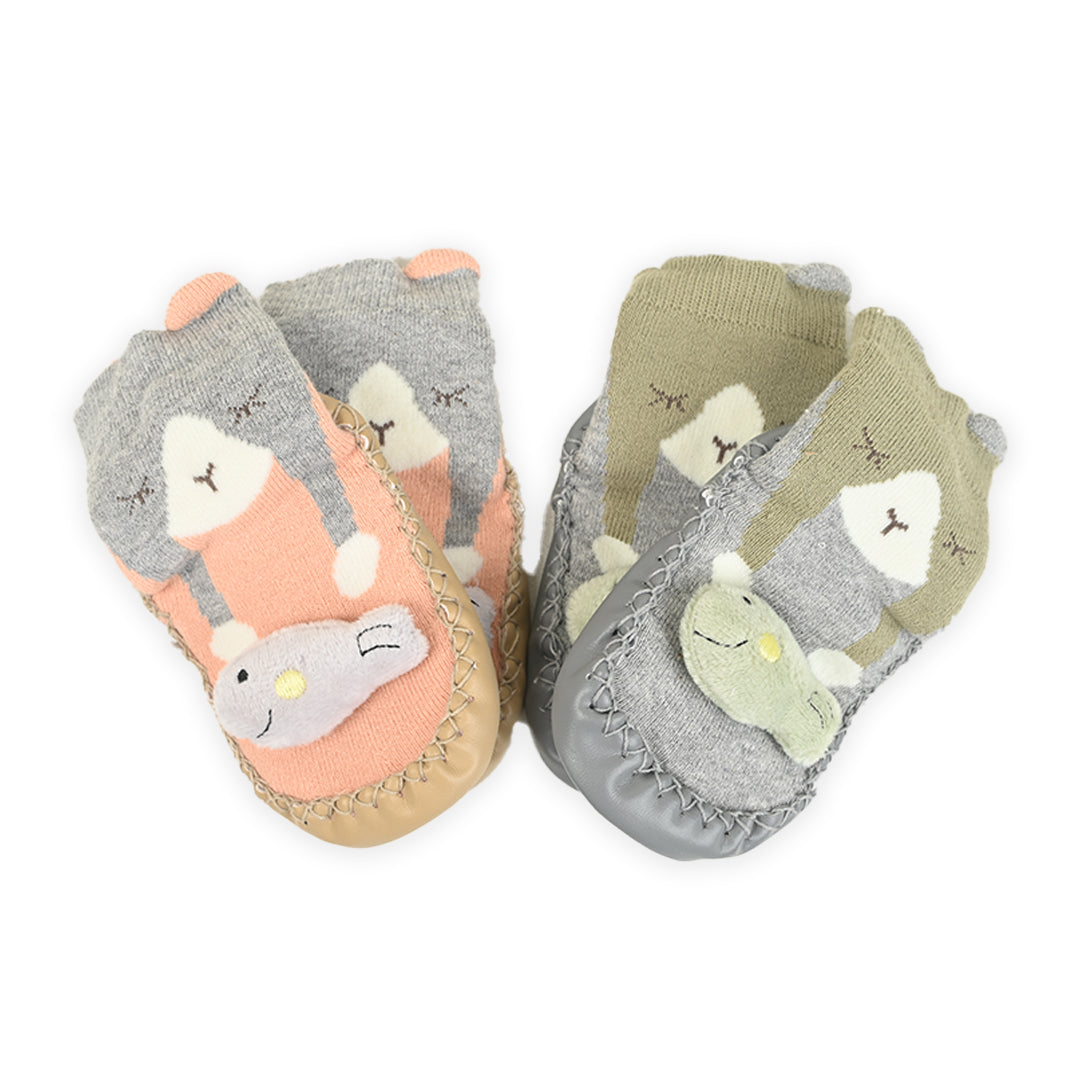 Socks with soft sole pack of 2