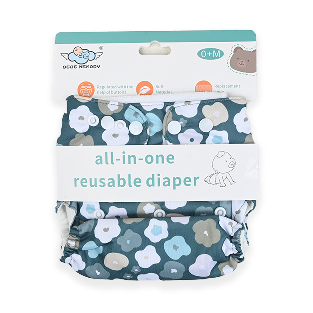 All In One Reuseable Diaper Printed (Premium)