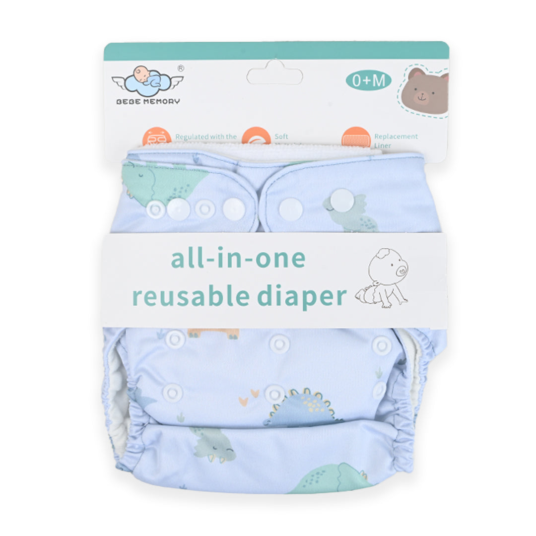 All In One Reuseable Diaper Printed (Premium)