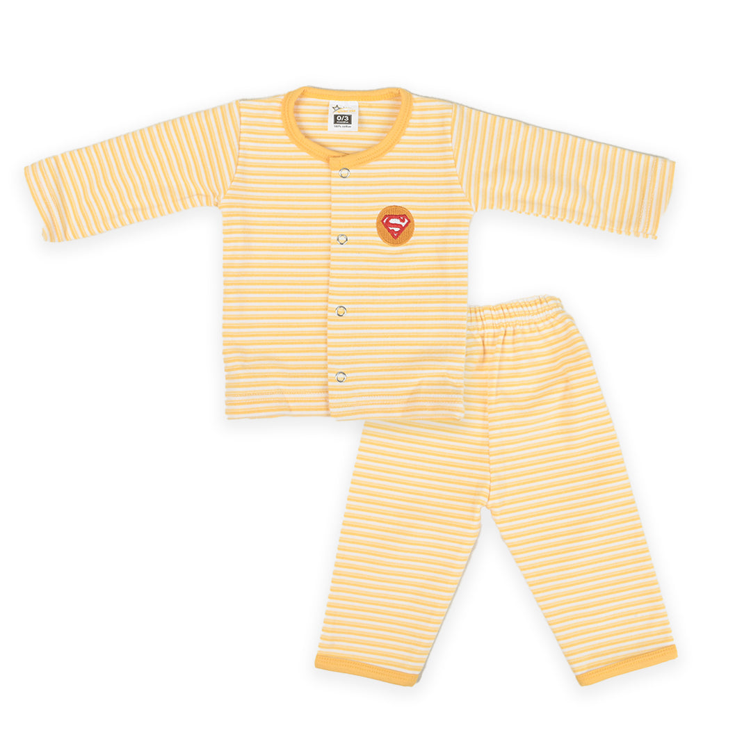 Striped 2 piece Fleece Shirt & Pajama