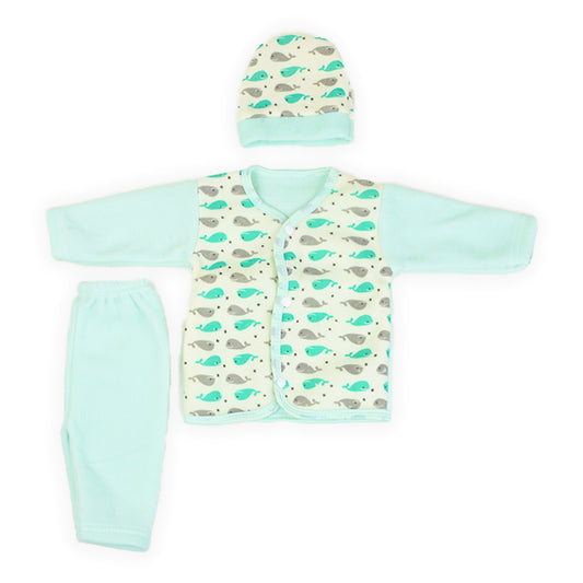 Whale 3 Piece Fleece Winter sleep starter set