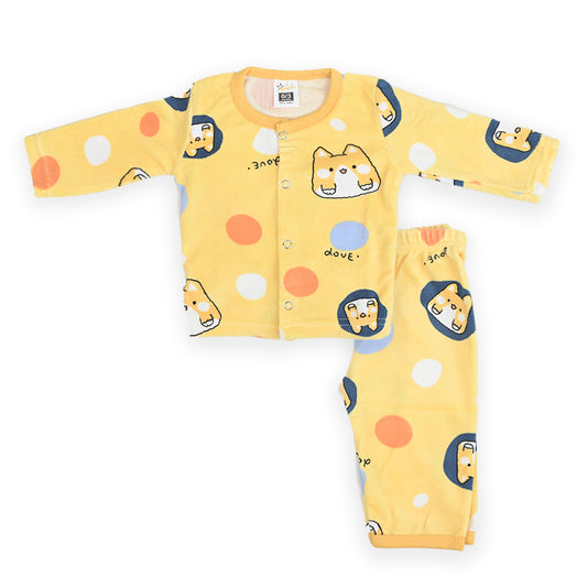 Cat Love Printed Winter Newborn Sleep suits