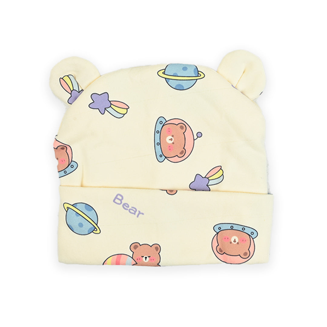 Quilted Multicolor Designed Newborn Baby Warm Cap