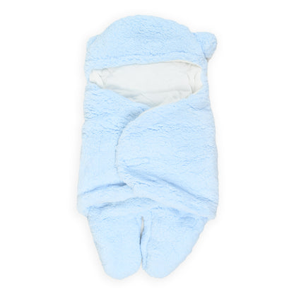 Premium Furry Quilted Warm Winter Newborn Swaddle - Baby Co