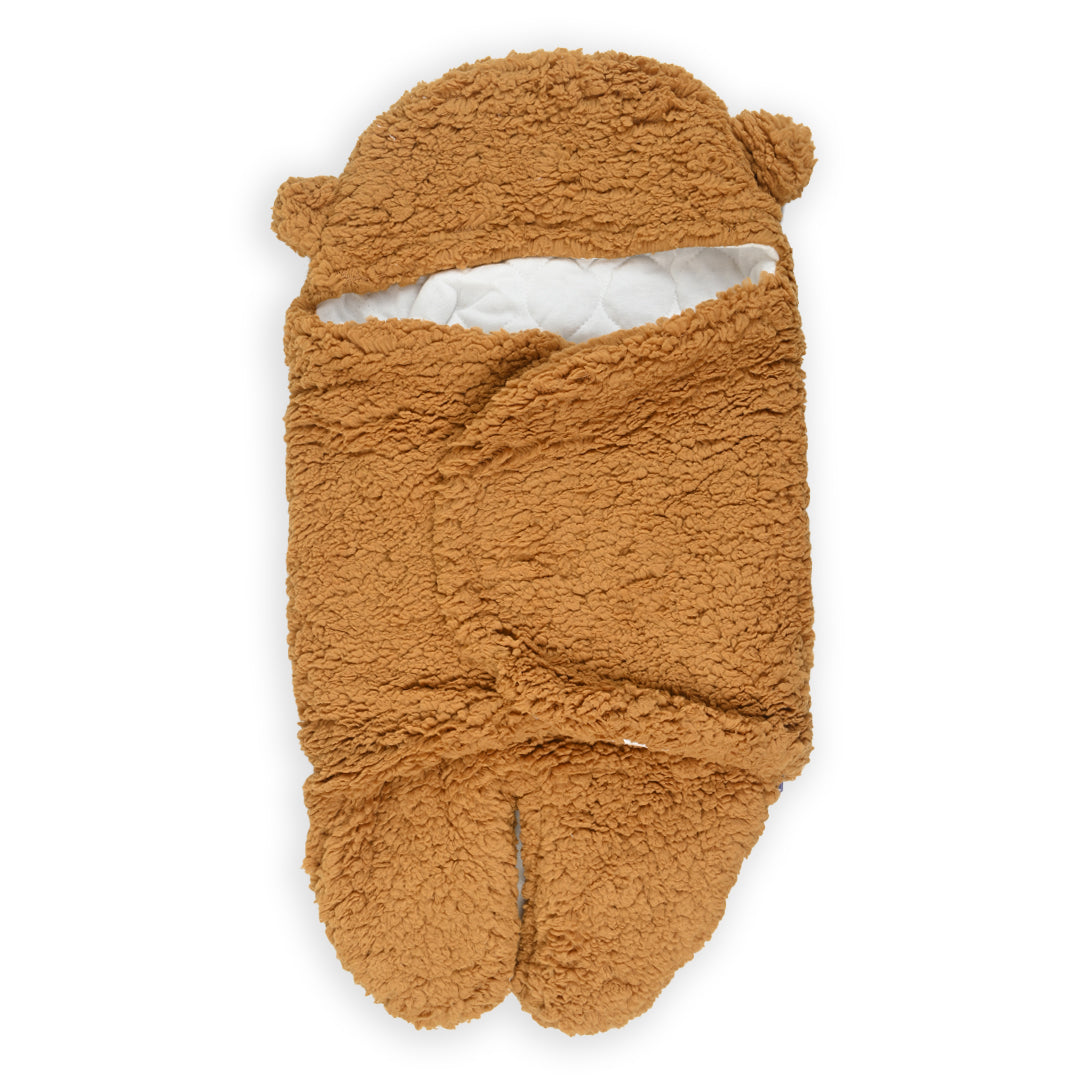 Premium Furry Quilted Warm Winter Newborn Swaddle