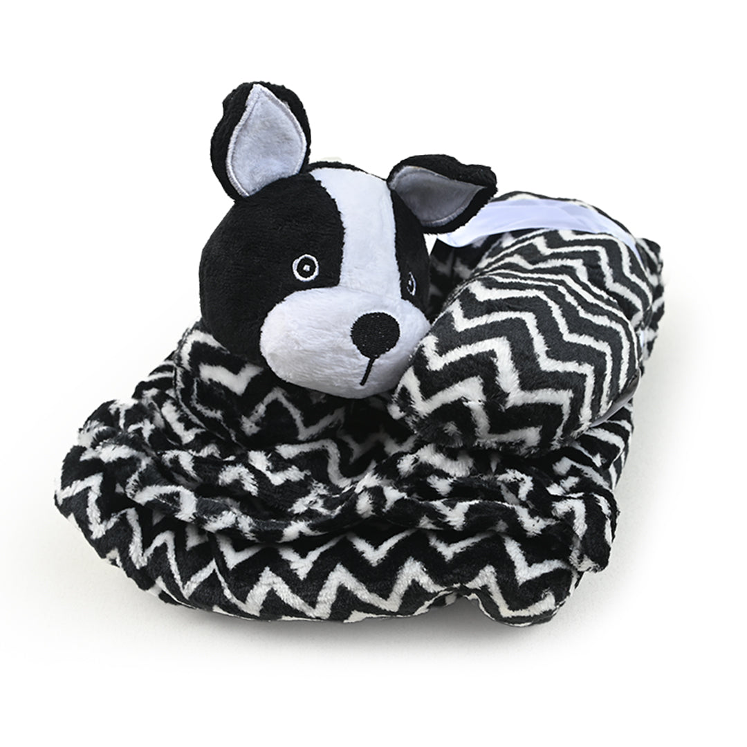 Zig Zag Blanket with Neck Pillow