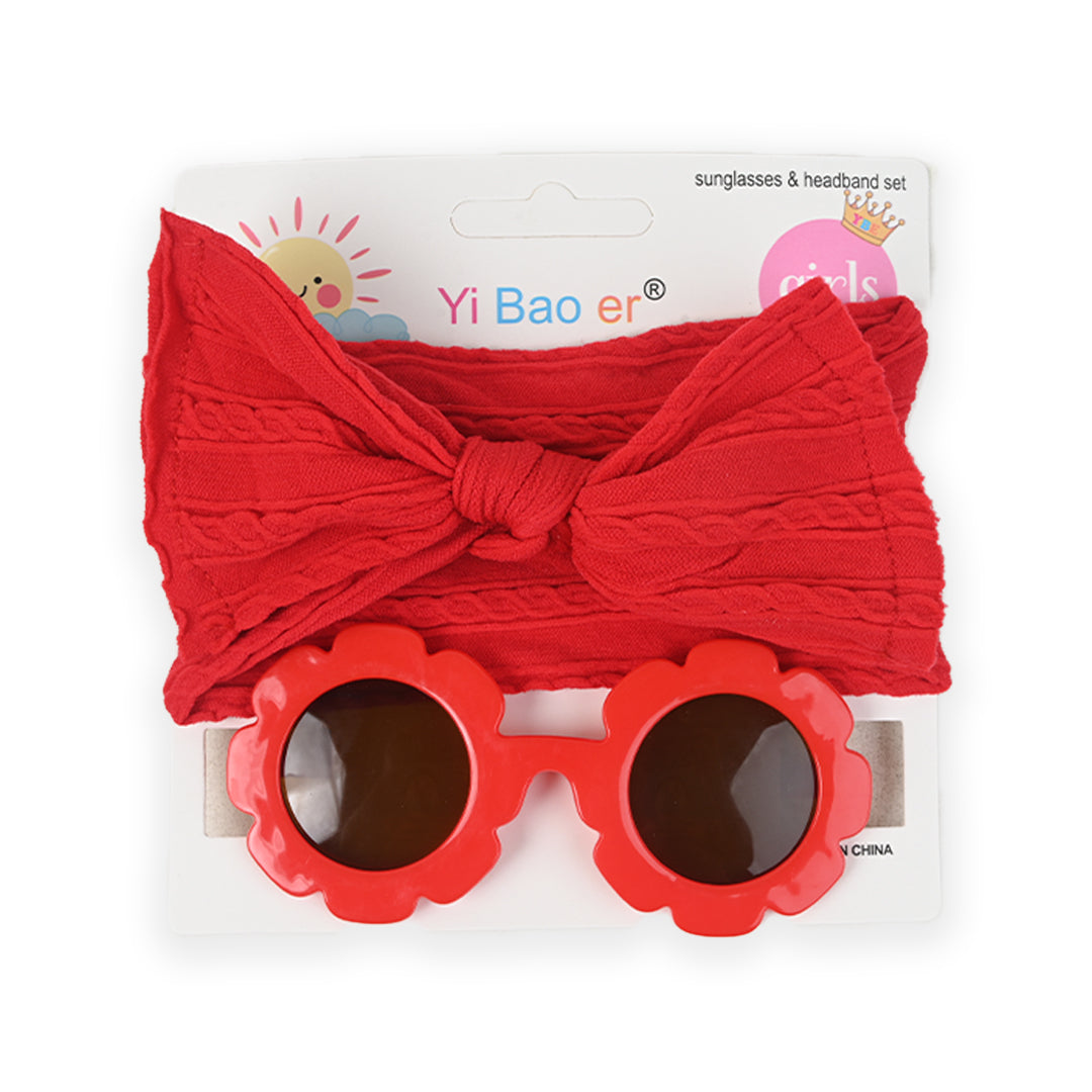 Newborn Sunglasses and Nylon Headband Gift Set