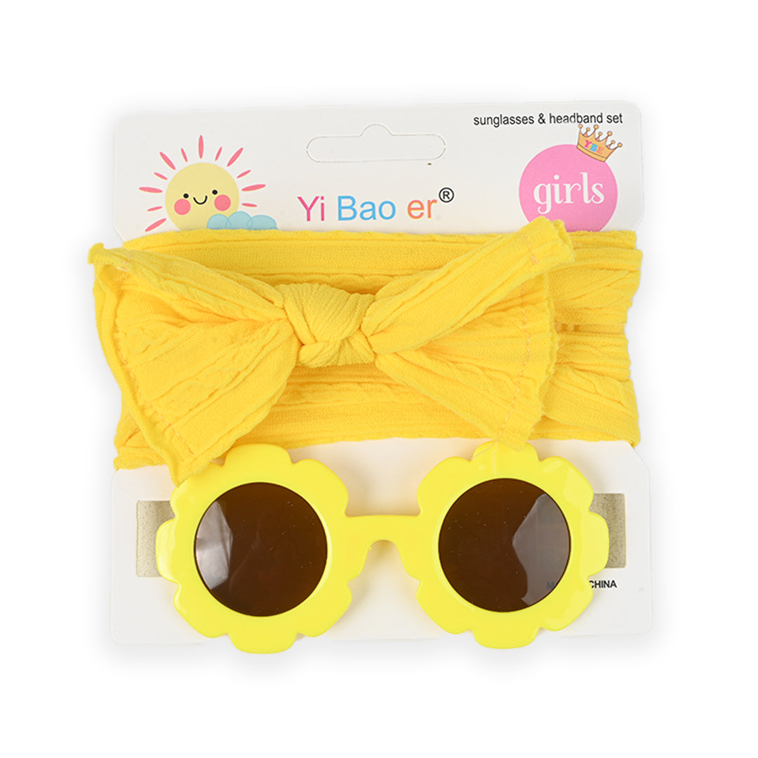 Newborn Sunglasses and Nylon Headband Gift Set