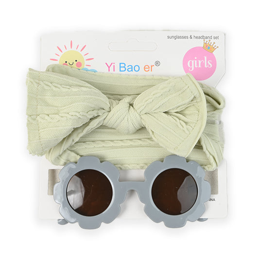 Newborn Sunglasses and Nylon Headband Gift Set