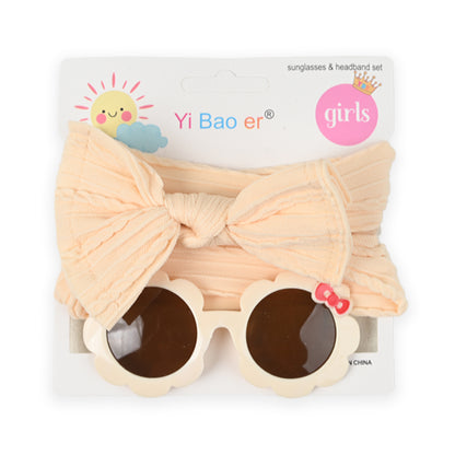 Newborn Sunglasses and Nylon Headband Gift Set