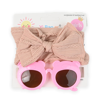 Newborn Sunglasses and Nylon Headband Gift Set