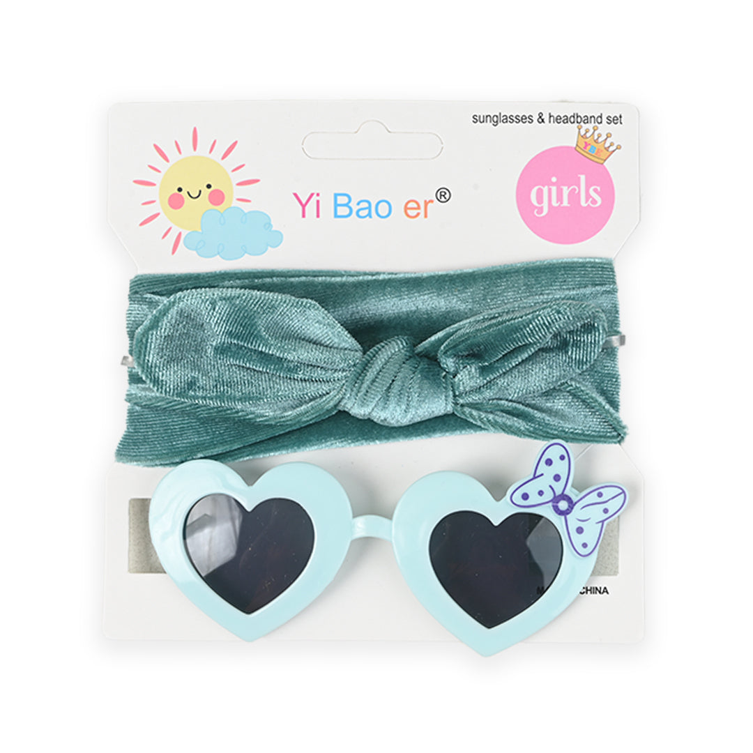 Newborn Sunglasses and Velvet Headband Gift Set