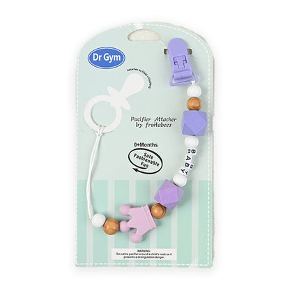 Character Wooden & Silicone Pacifier chain - Baby Co
