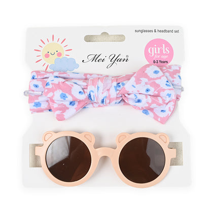 Newborn Sunglasses and Cotton Headband Gift Set