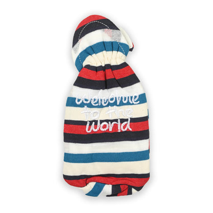 Stripes Welcome to the World Warm Feeder Cover