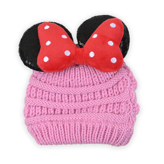 Minnie Mouse 3D Winter Wool Cap