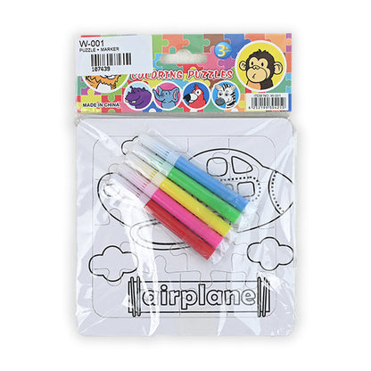 Educational & Learning Coloring Puzzle Set