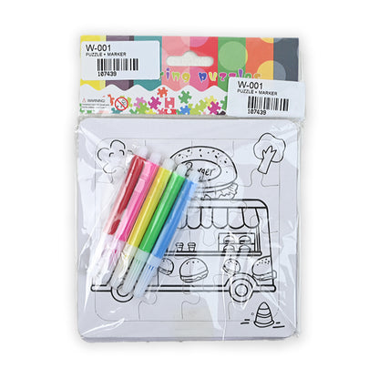 Educational & Learning Coloring Puzzle Set