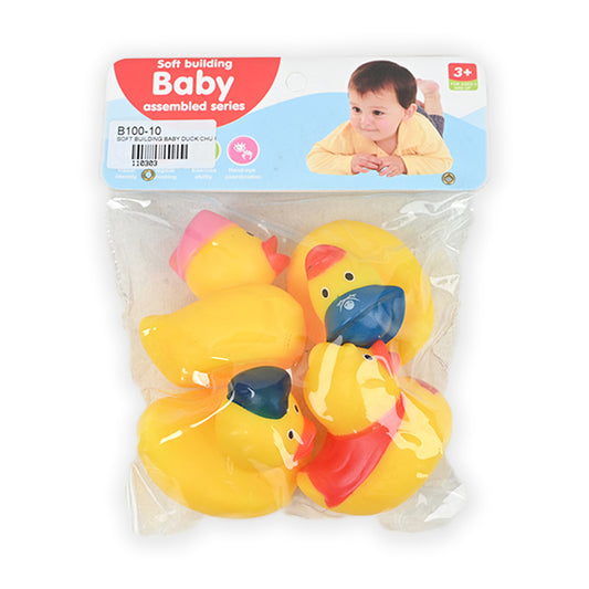 Soft Duck 4 Piece ChuChu Bathing Toys