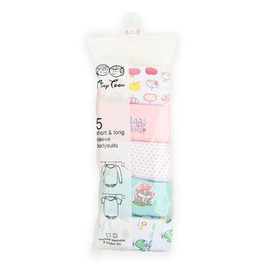 5 Piece Full Sleeves Bodysuits - Baby Co
