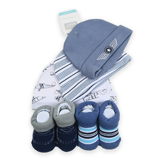 Hudson Wings 5 Piece Cap Set With Booties