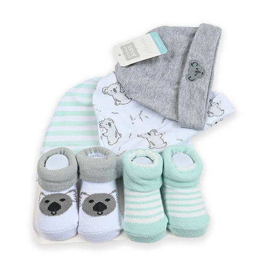 Hudson Kuala 5 Piece Cap Set With Booties