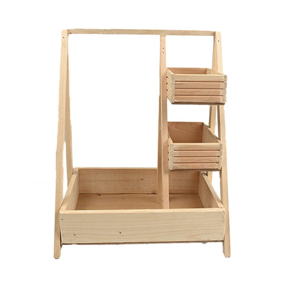 Tall Tray Wooden Basket - Baby Co
