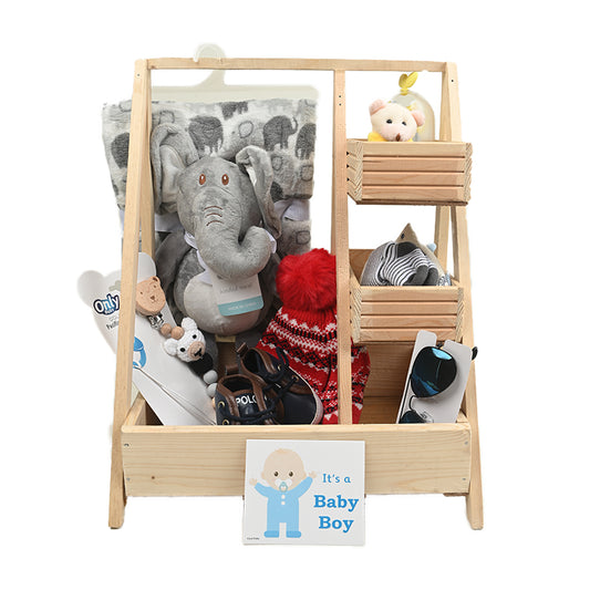 Boy's Tall Gift Basket