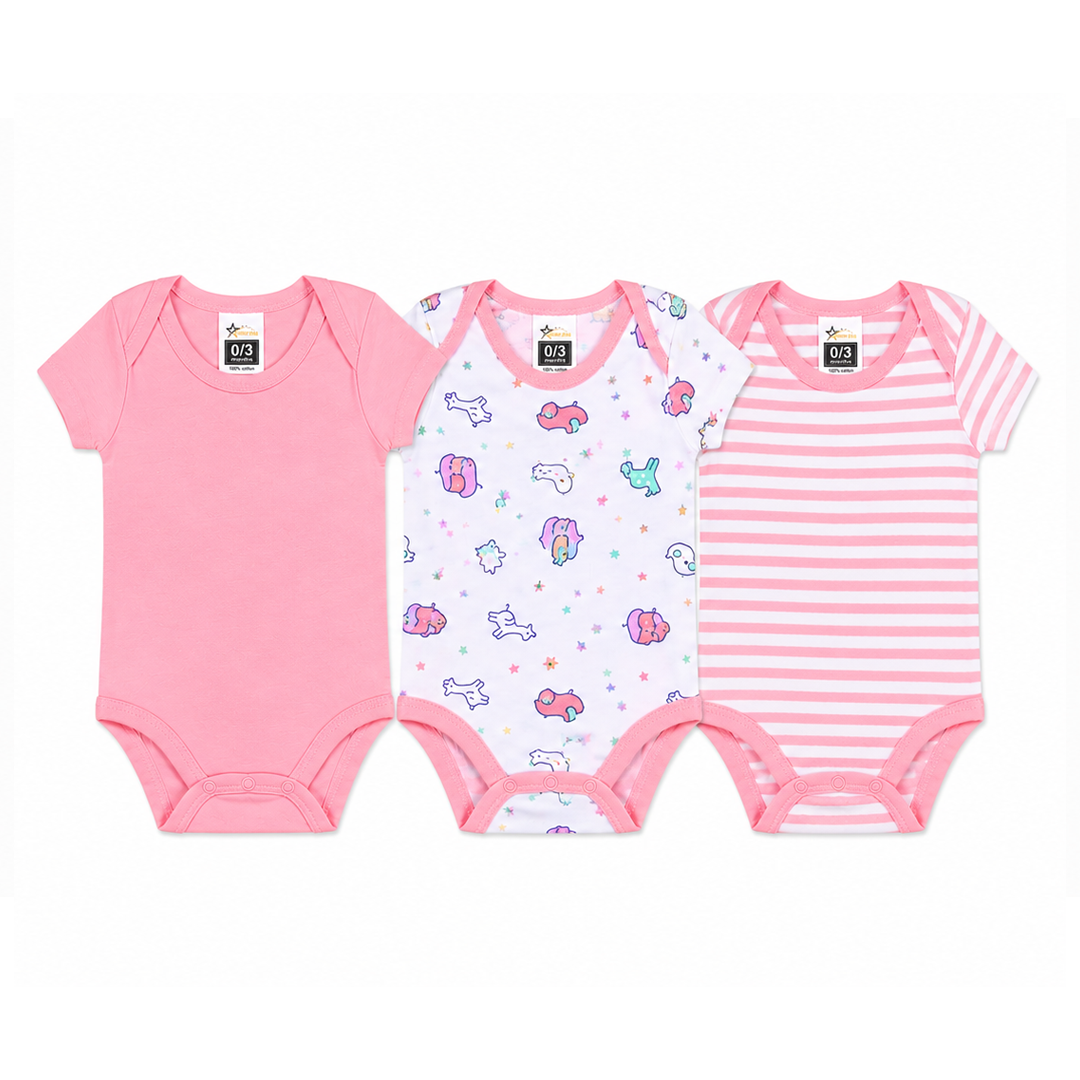 Short sleeve baby bodysuits detail