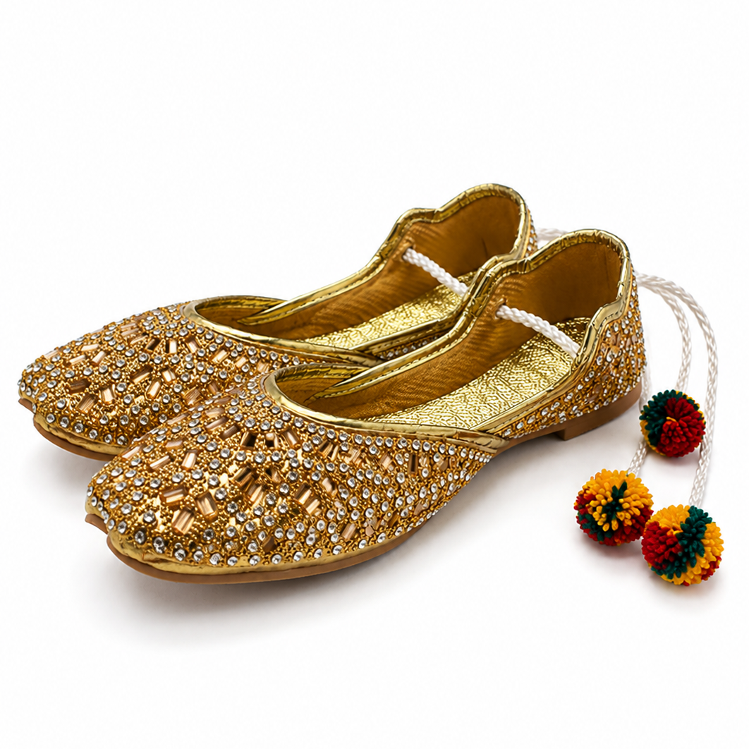 Honey Gold Baby Khussa
