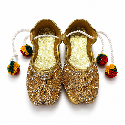 Honey Gold Baby Khussa